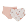 Bandana Bibs 2 Pack - Hearts