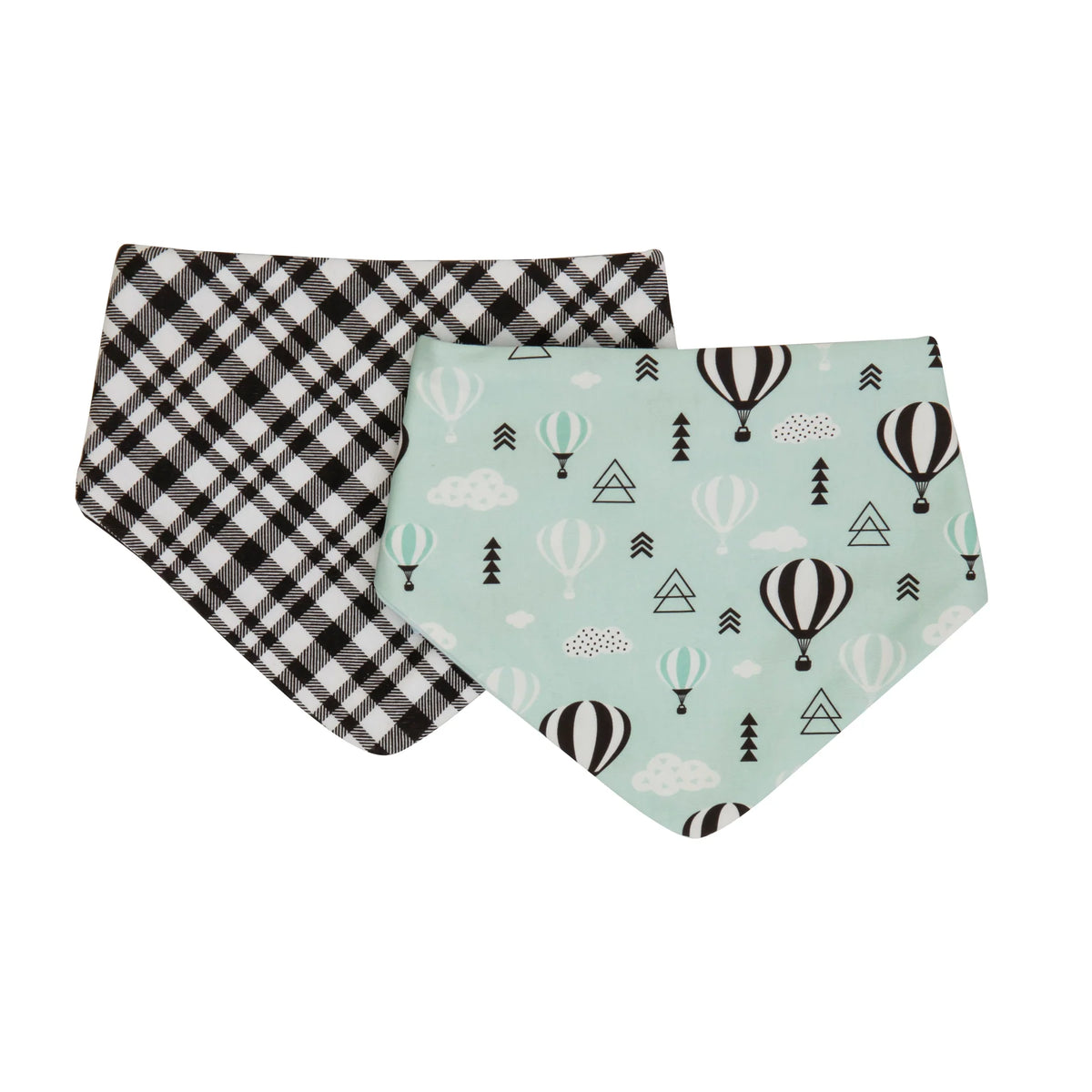 Bandana Bibs 2 Pack - Hot Air Balloons
