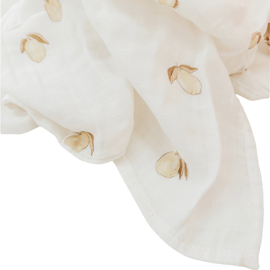 Lemon Muslin Swaddle