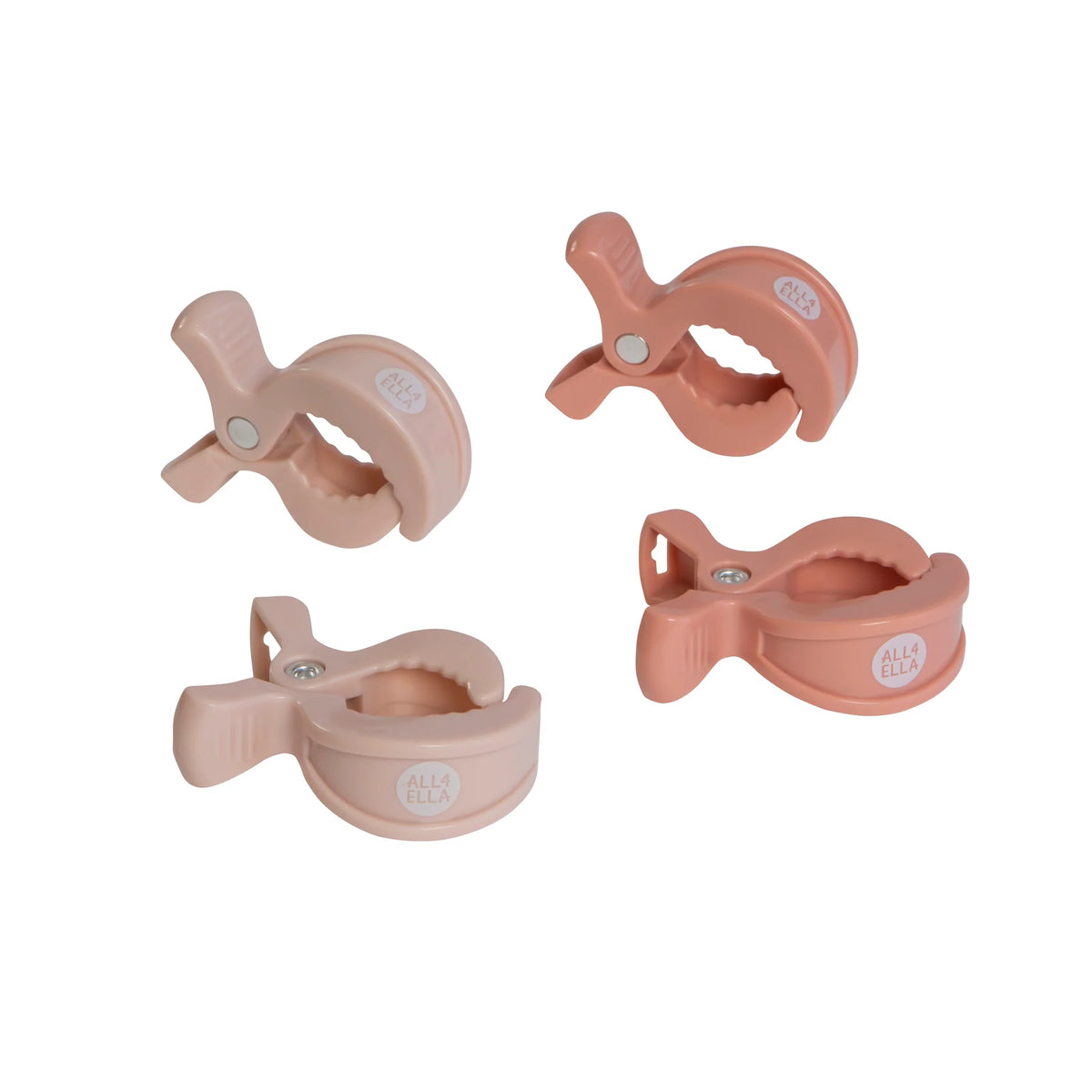 Pram Pegs 4 Pack - Cream/Peach