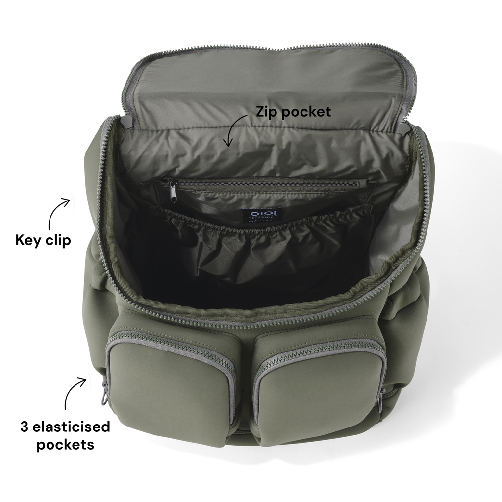 Signature Nappy Backpack - Sage Neoprene | OiOi