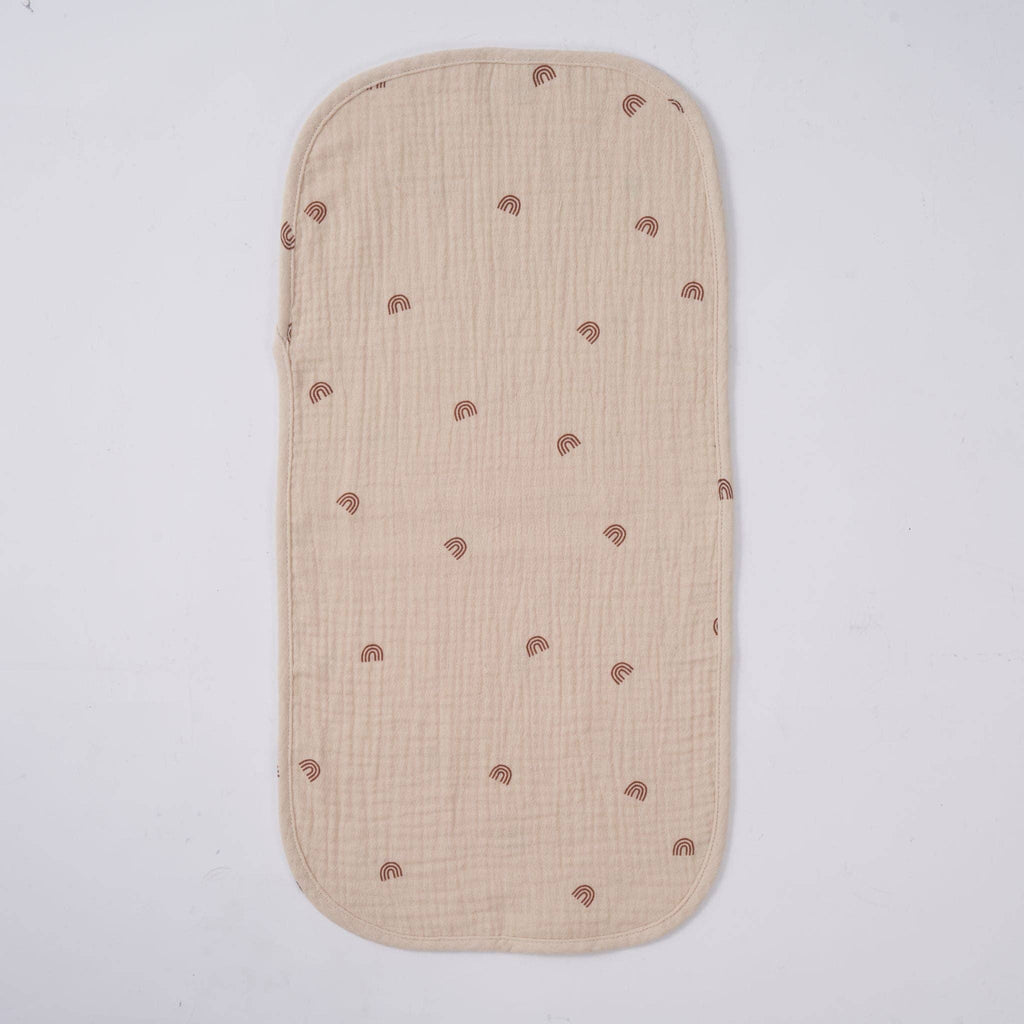 Organic Muslin Burp Cloths - Dusty Dunes 5 Pack | Zoe Sage premium baby gift - Baba-lando
