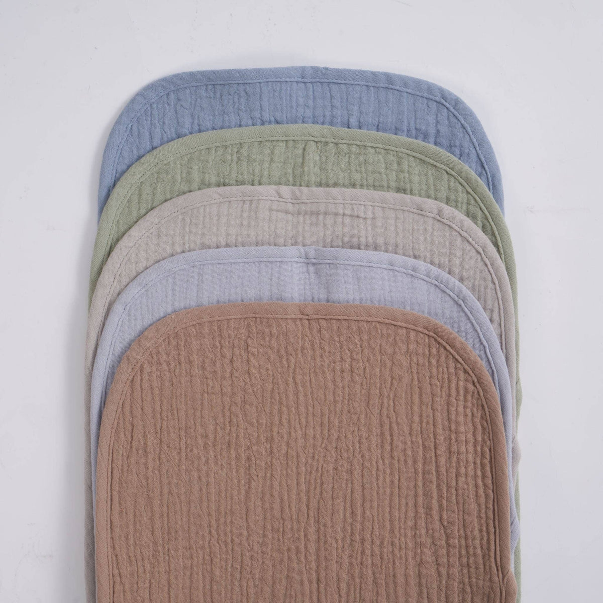 Organic Muslin Burp Cloths | Earth and Sky 5 Pack