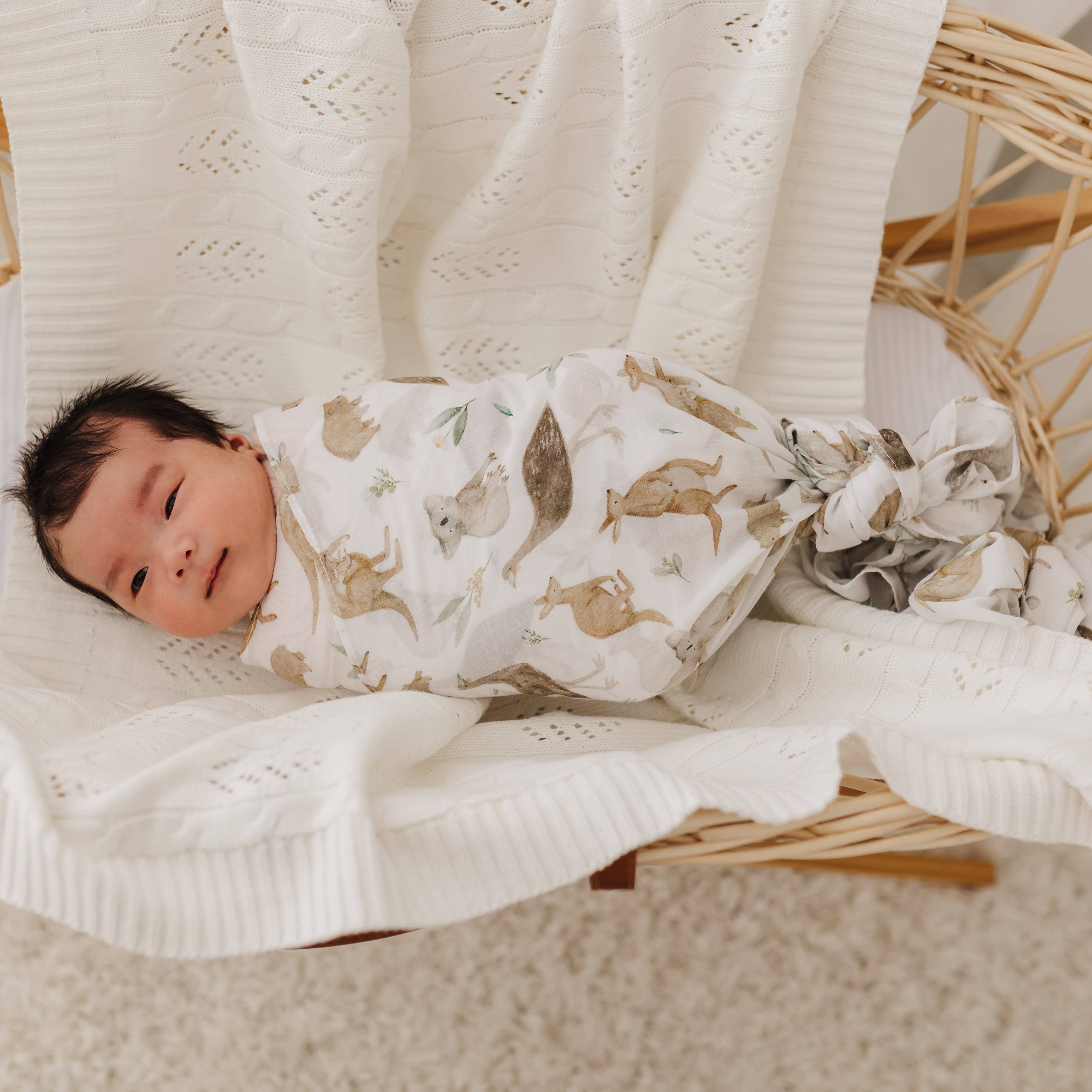 Australiana Muslin Wrap Swaddle
