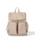 OiOi Signature Nappy Backpack - Oat Dimple Vegan Leather