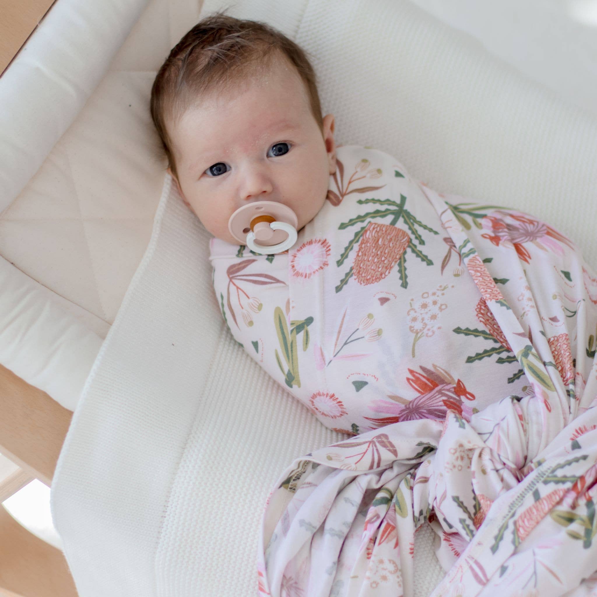 Stretchy Baby Swaddle Wrap | Gumnut Blossoms