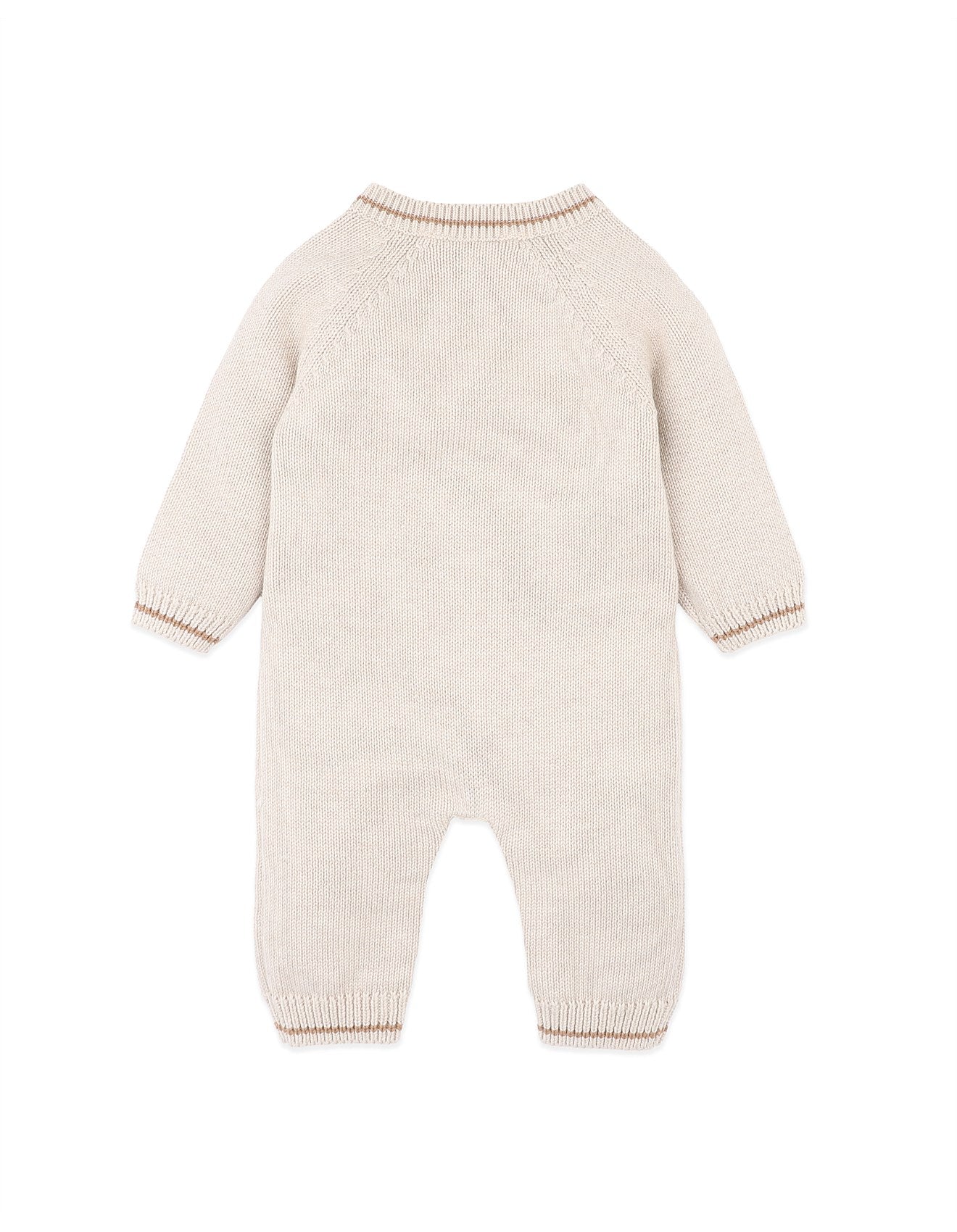 Otto Dog Organic Knitted Romper - Oat