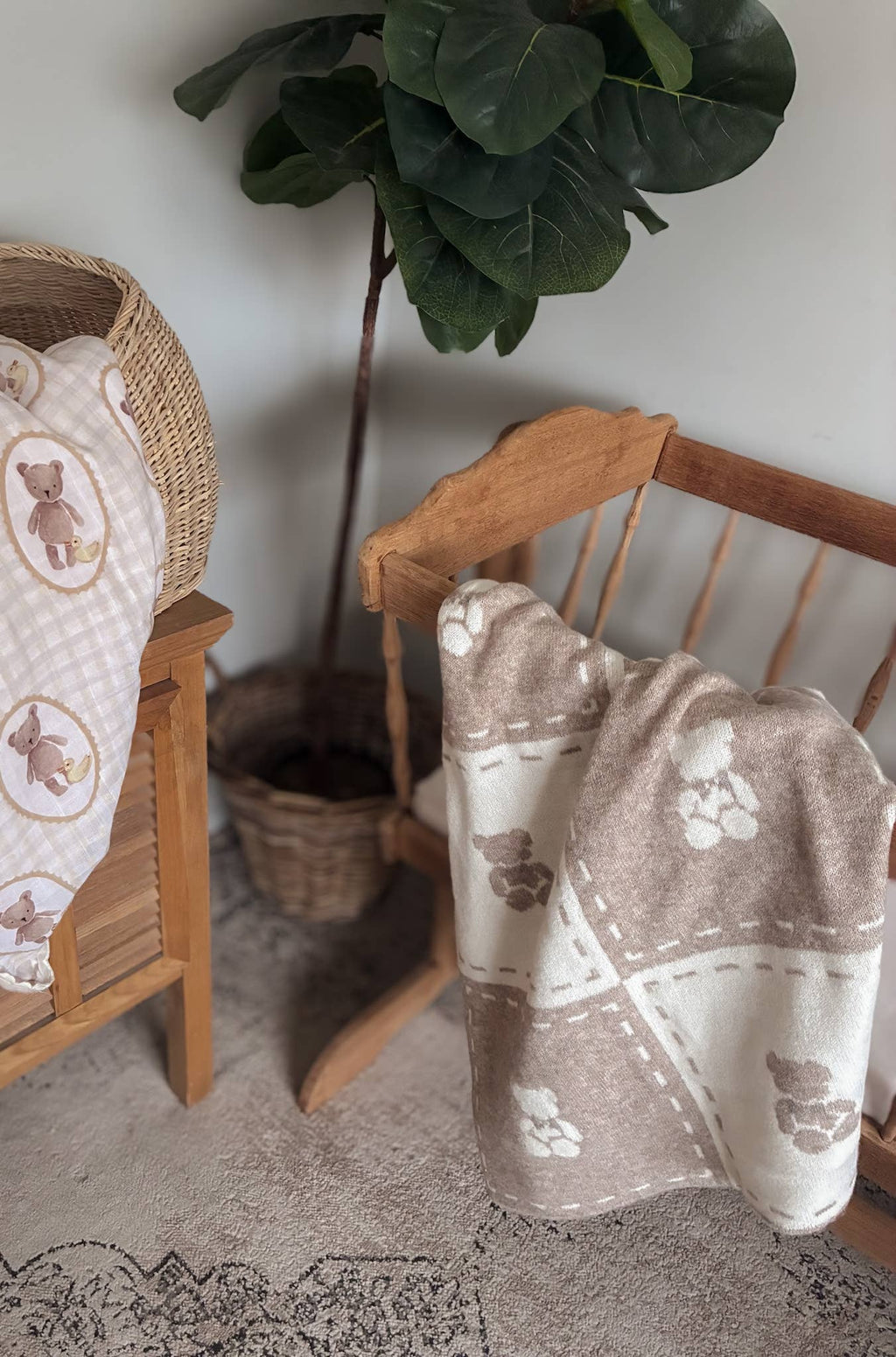 Little Ted Knitted Blanket