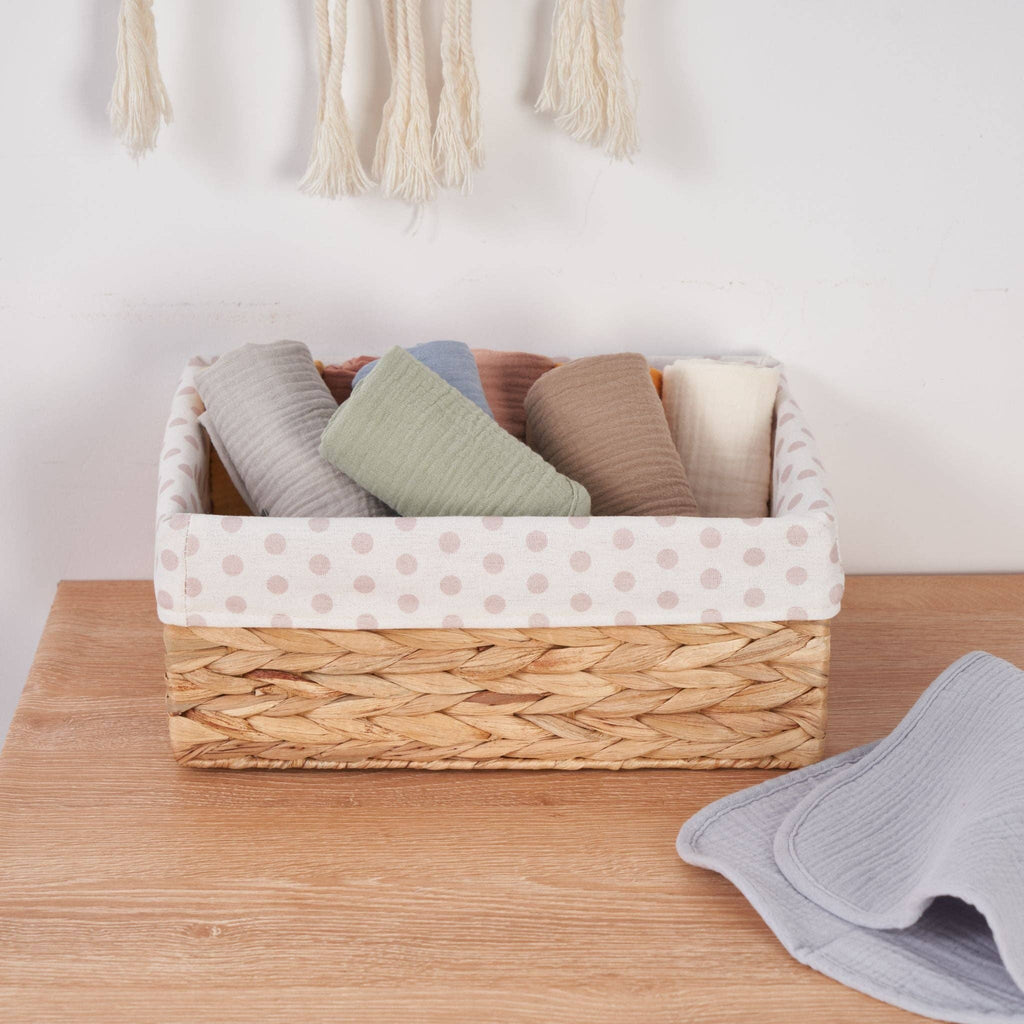 Organic Muslin Burp Cloths | Earth and Sky 5 Pack