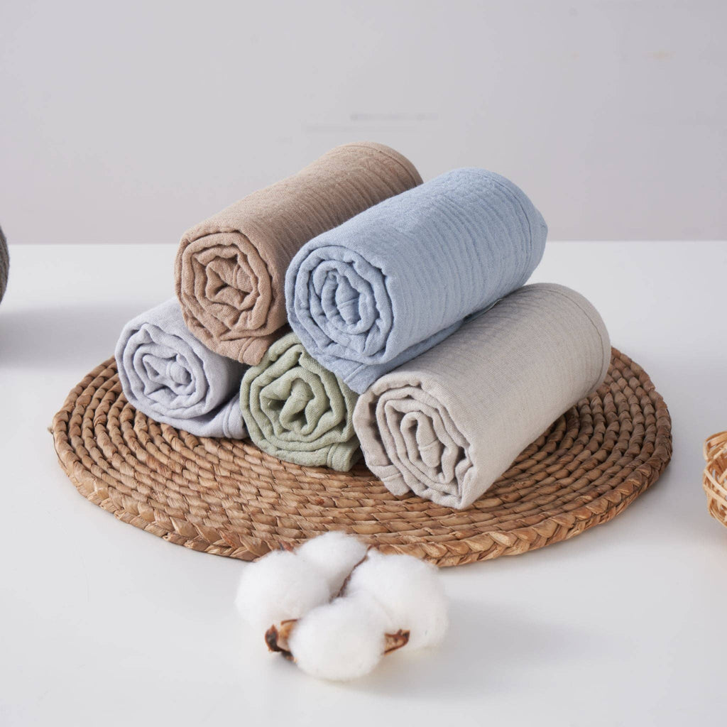 Organic Muslin Burp Cloths | Earth and Sky 5 Pack