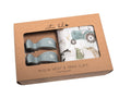 Farm Muslin Wrap & Grey Pram Clip Set