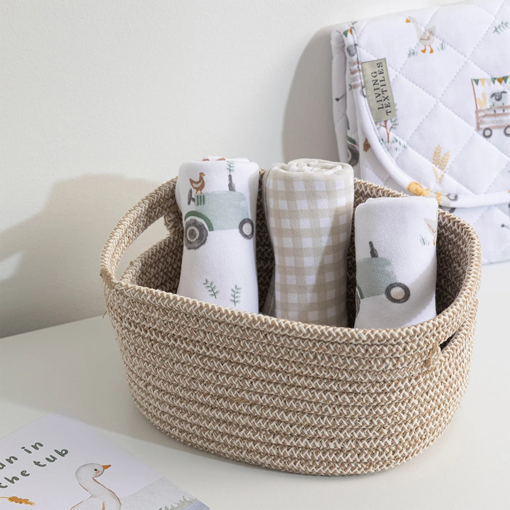 Organic Wash Cloths | Tractor Ride - set of 3