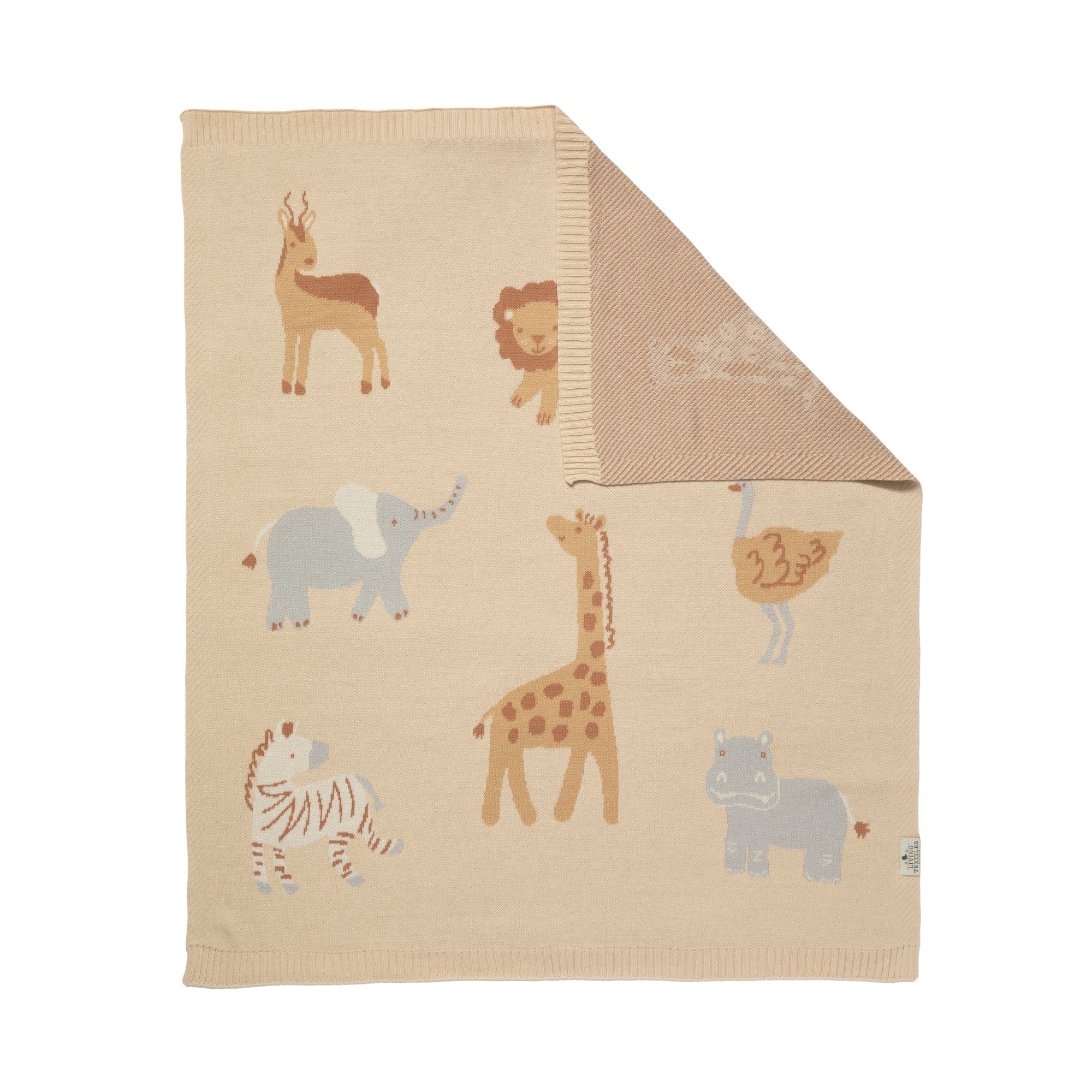 Jacquard Blanket | Cream Wild Safari