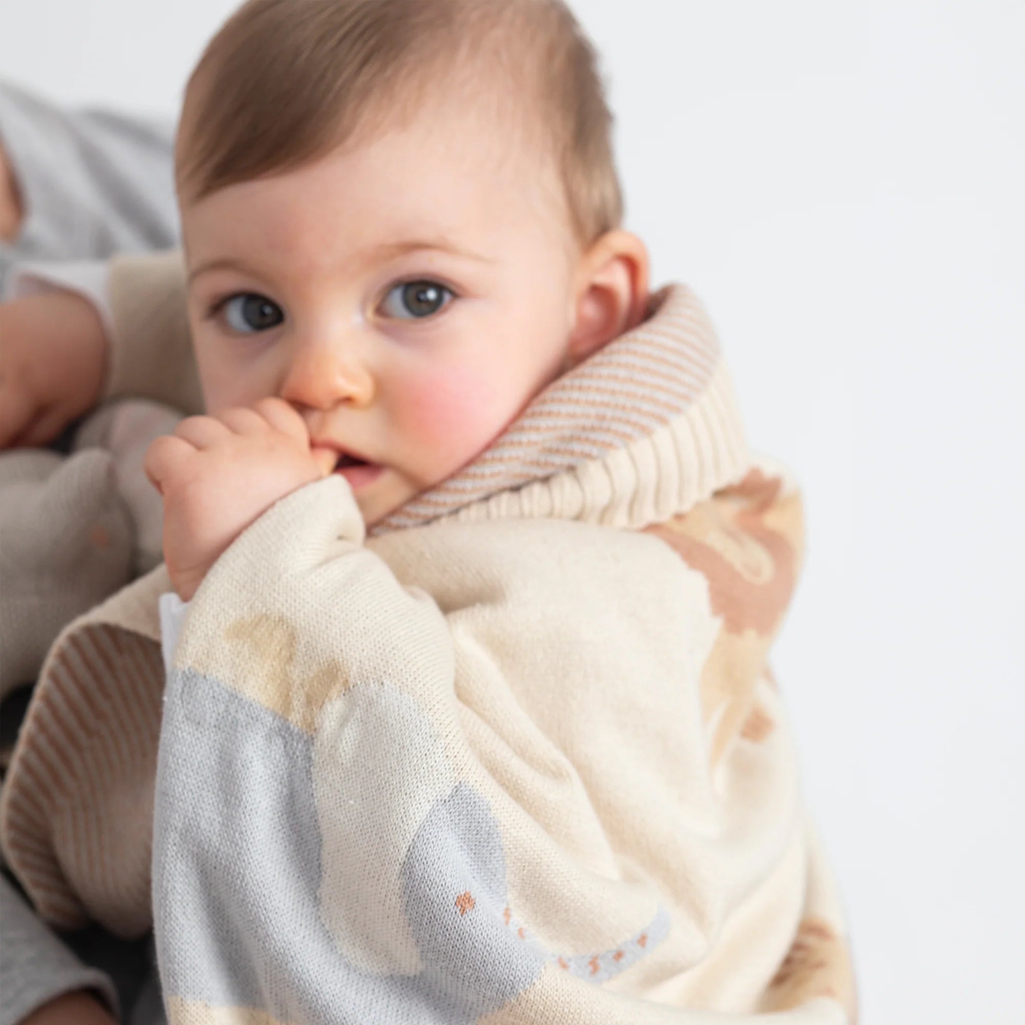 Jacquard Blanket | Cream Wild Safari
