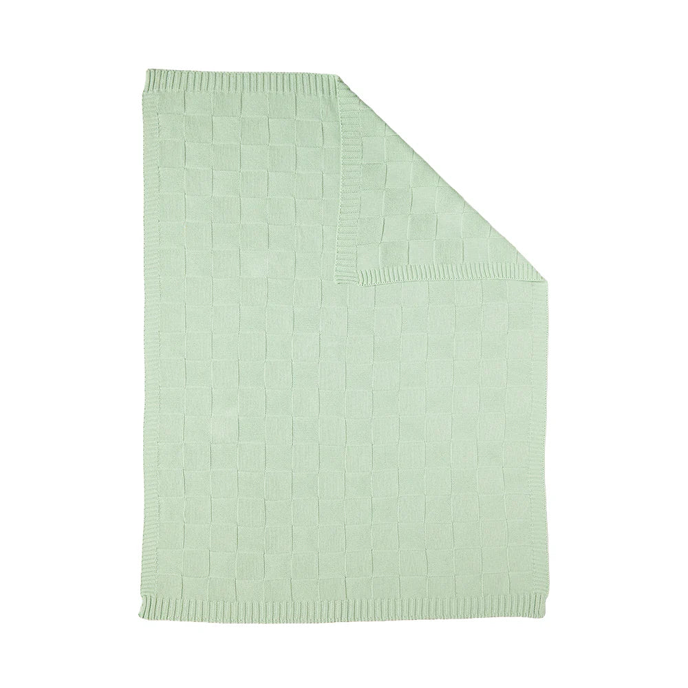 Knitted Blanket | Seafoam Green