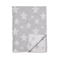 Knitted Blanket | Grey Stars