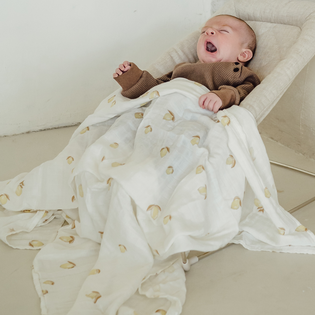 Lemon Muslin Swaddle