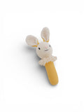 Nibbles Bunny Knitted Rattle | Mustard premium baby gift - Baba-lando