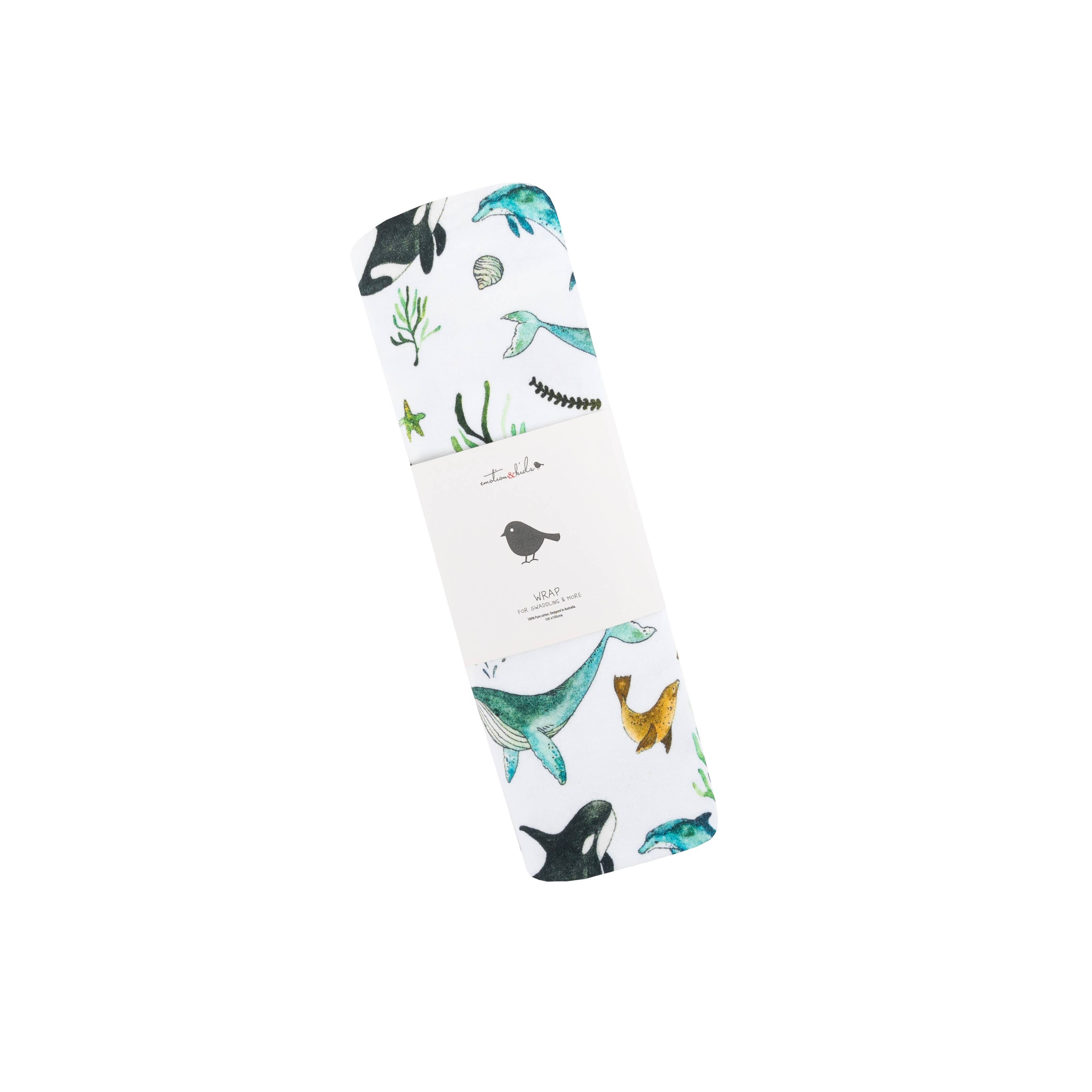 Under the Sea Organic Cotton Swaddle Wrap | Emotion & Kids