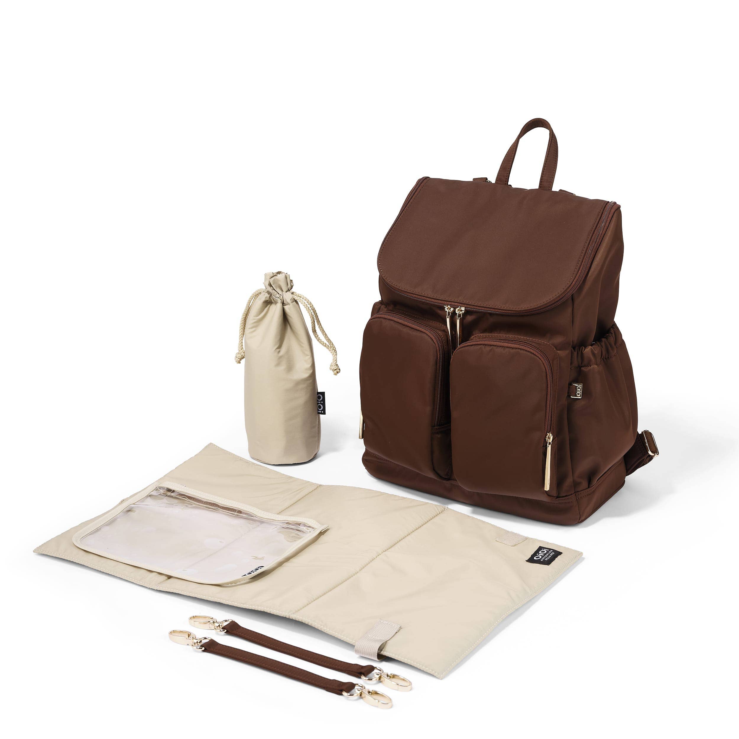 Signature Nappy Backpack - Chocolate Nylon | OiOi
