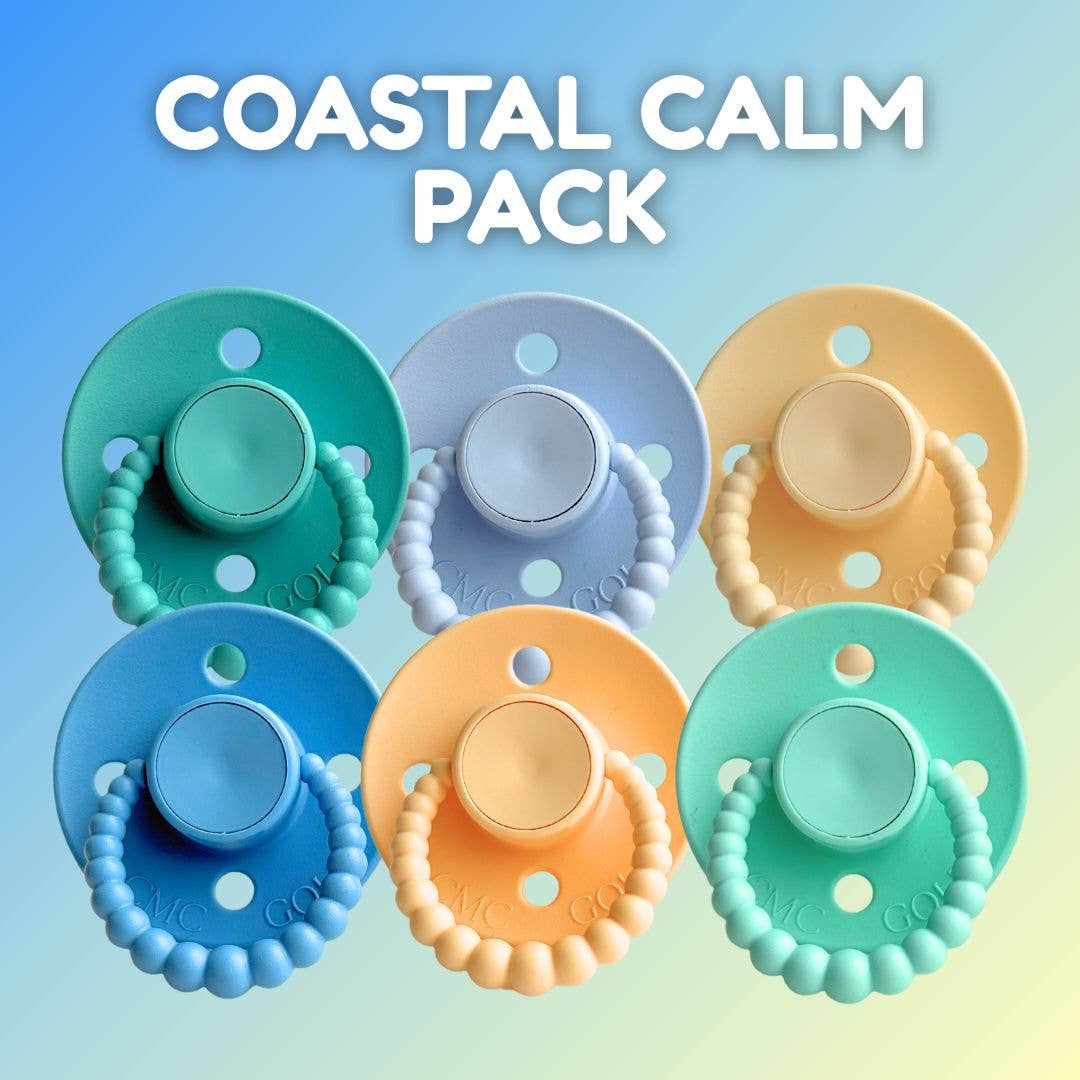 CMC Bubble Dummy 6 Pack | Coastal Calm: Size 1 (NB-6m)