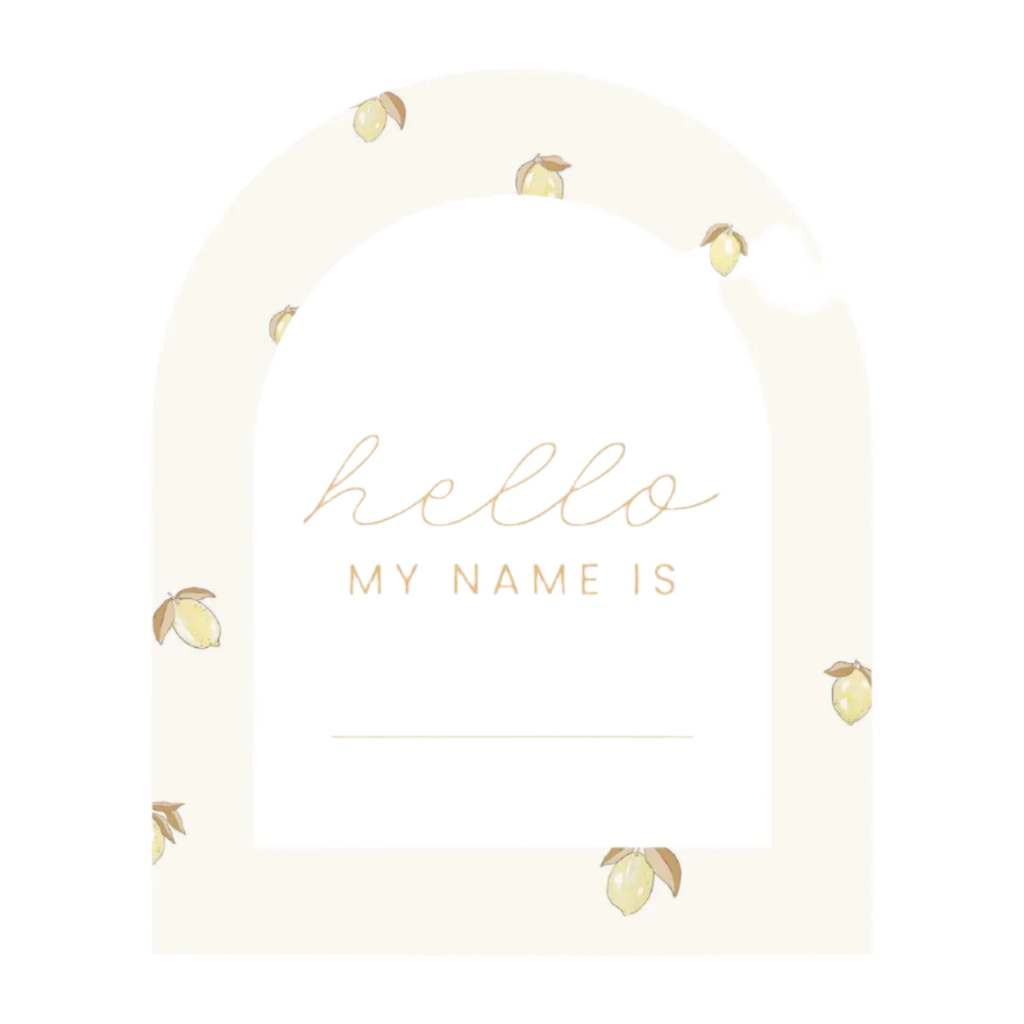 Baby Milestone Cards | Lemon & Creme