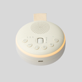 Portable Baby White Noise Machine & Night Light | White & Cream