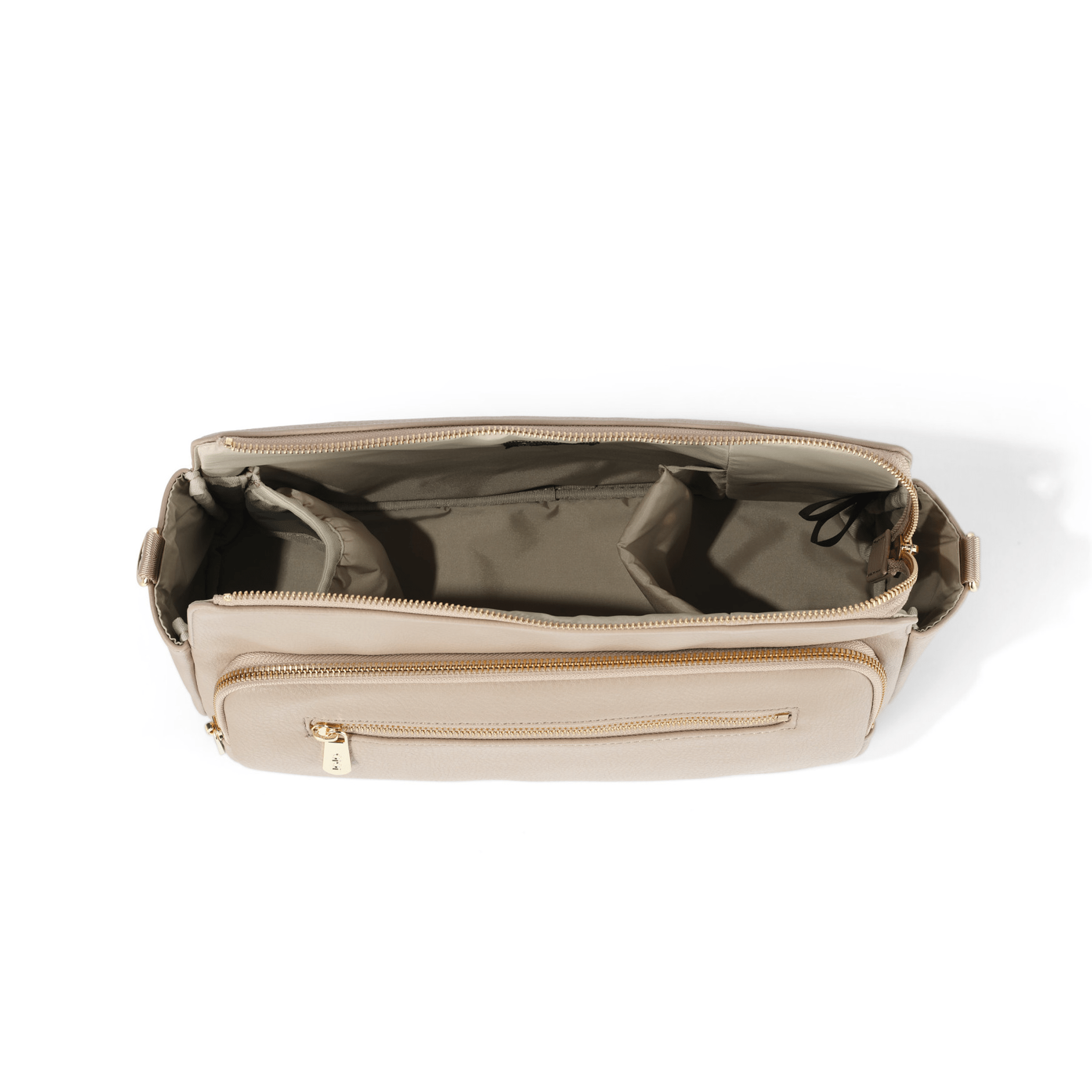 OiOi Multitasker Pram Caddy 2.0 - Oat Vegan Leather