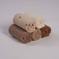 Organic Muslin Burp Cloths - Dusty Dunes 5 Pack | Zoe Sage premium baby gift - Baba-lando