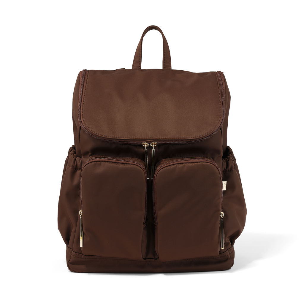 Signature Nappy Backpack - Chocolate Nylon | OiOi