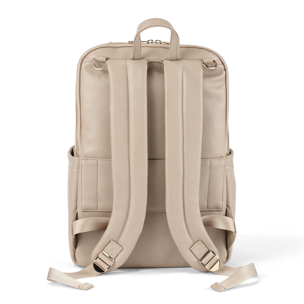 Multitasker Nappy Backpack - Oat Vegan Leather
