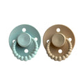 CMC 'Bubble' 2 Pack Dummies | Sage + Almond: Size 1 (NB - 6 months)