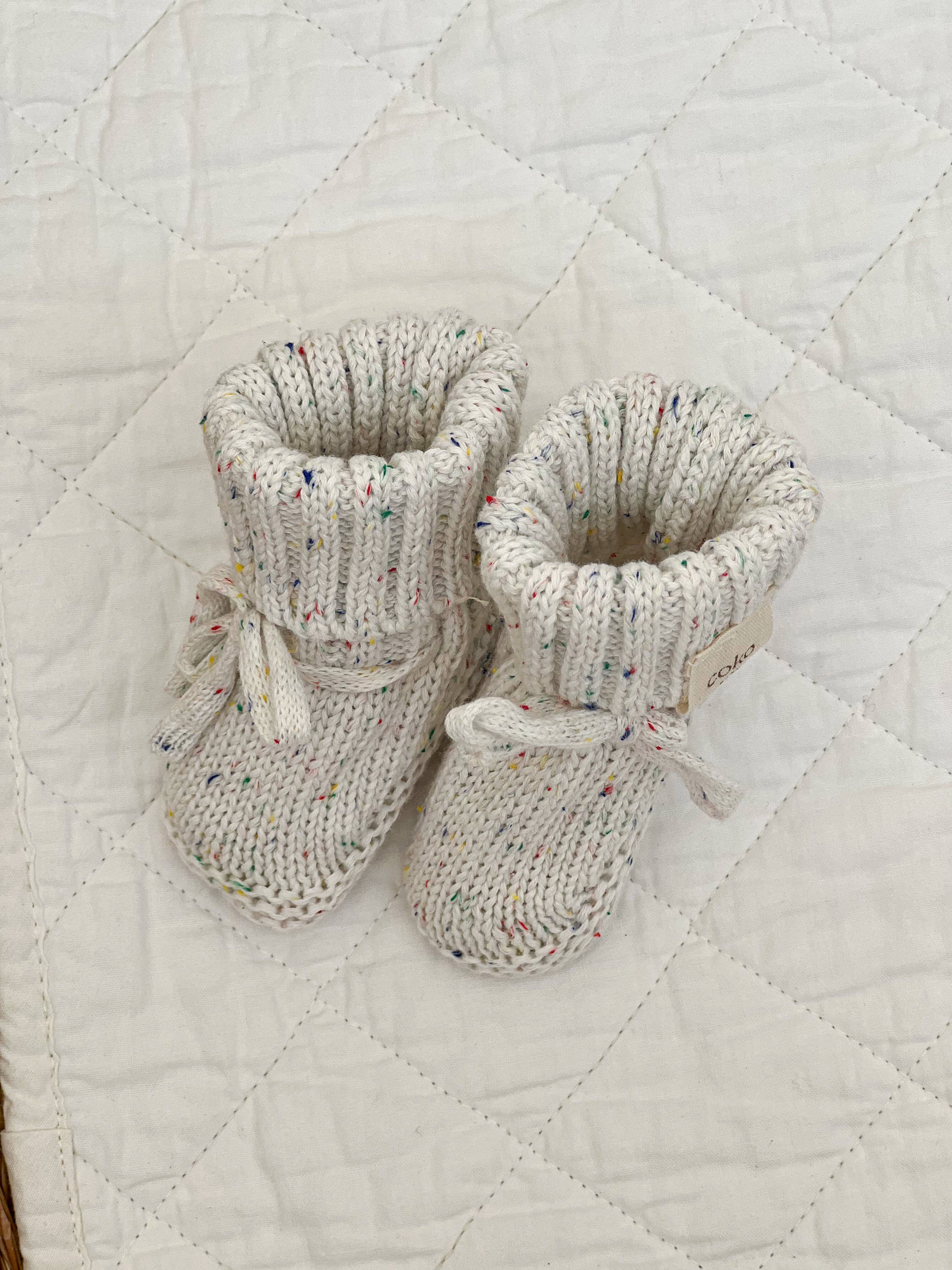 Heirloom Booties | Milk ( 0-4months )
