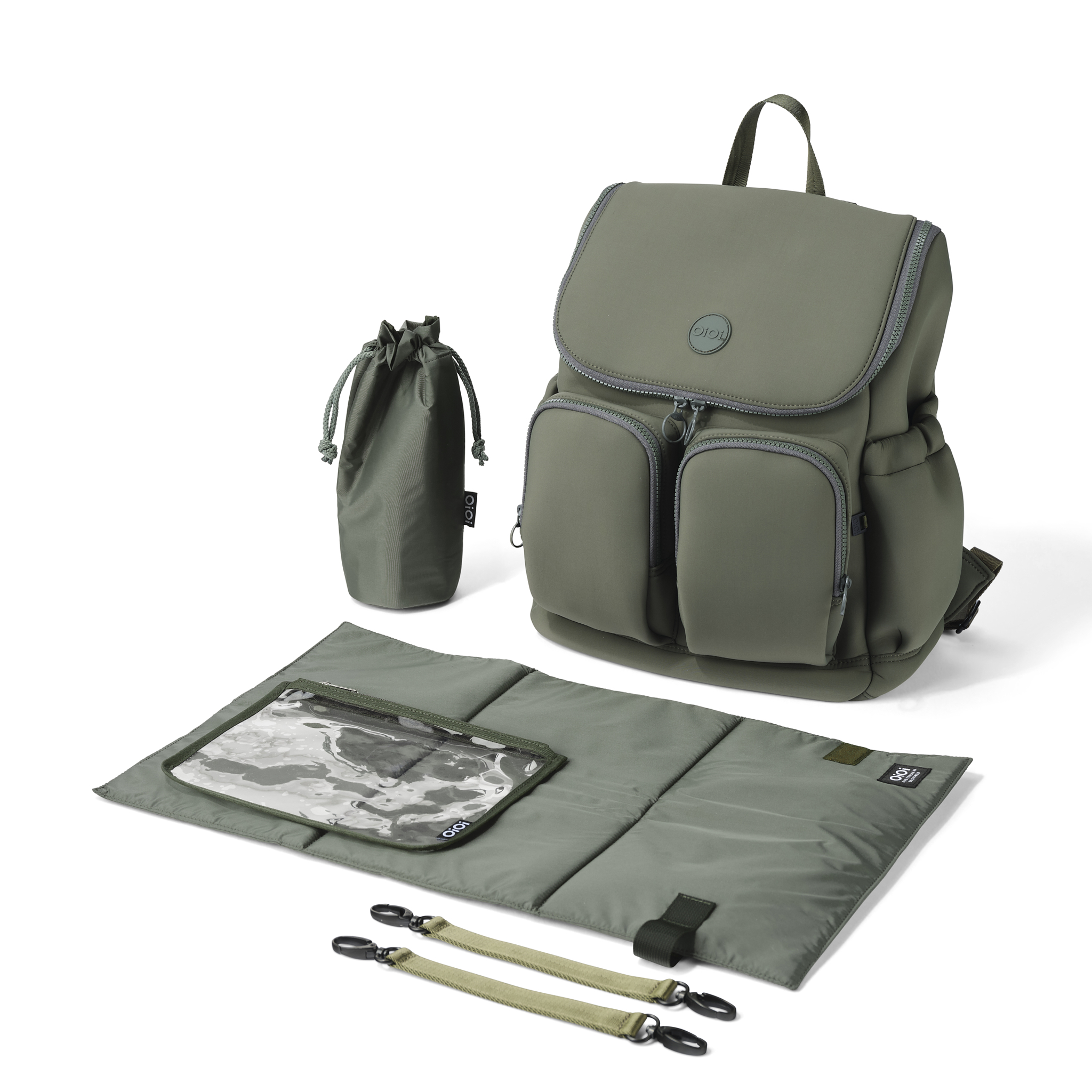 Signature Nappy Backpack - Sage Neoprene | OiOi