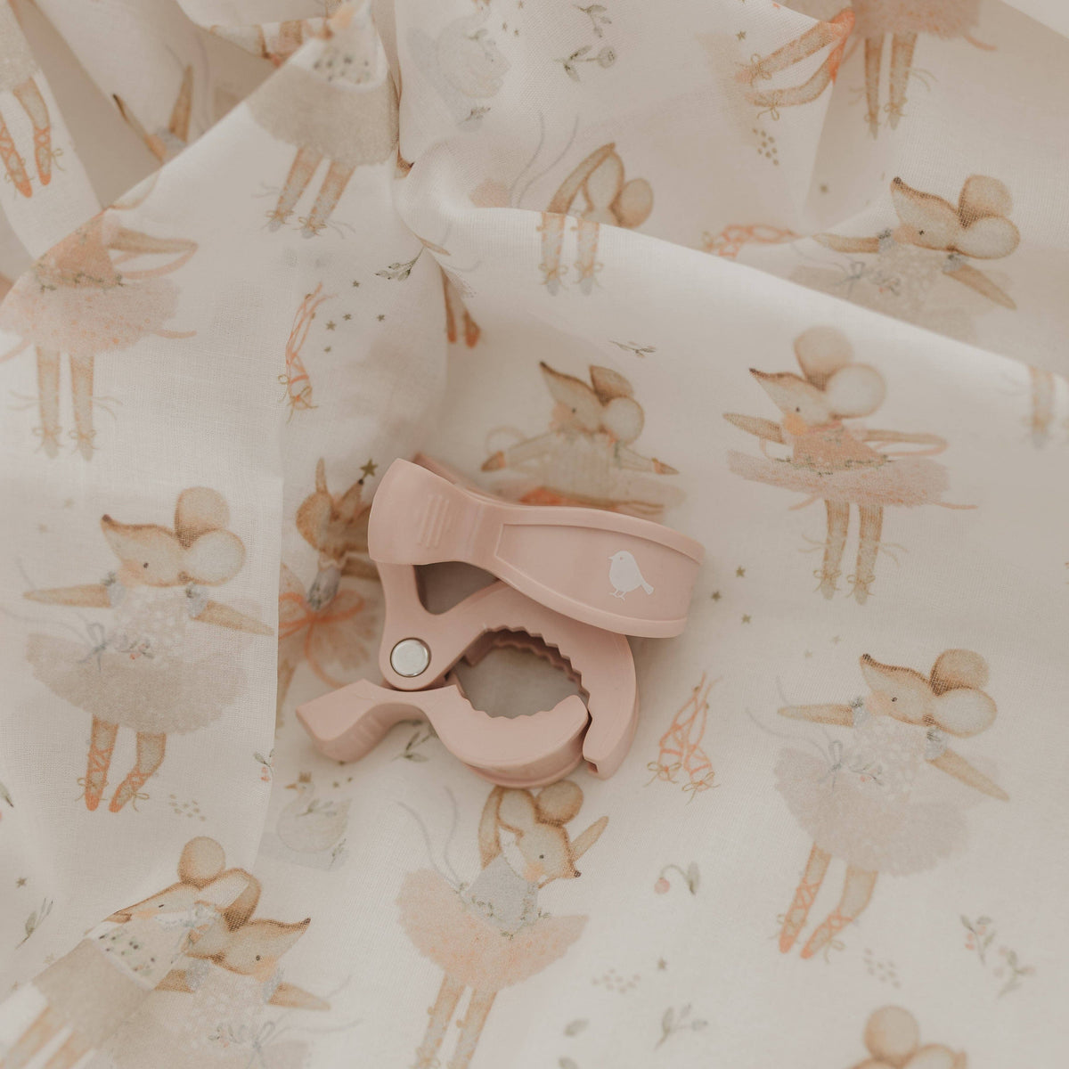Ballerina Mouse | Muslin Wrap & Pram Clip Set