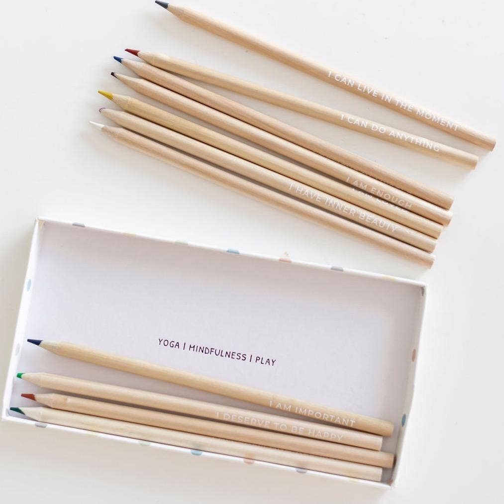 Kids Affirmation Colouring Pencils