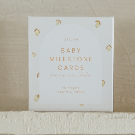 Baby Milestone Cards | Lemon & Creme