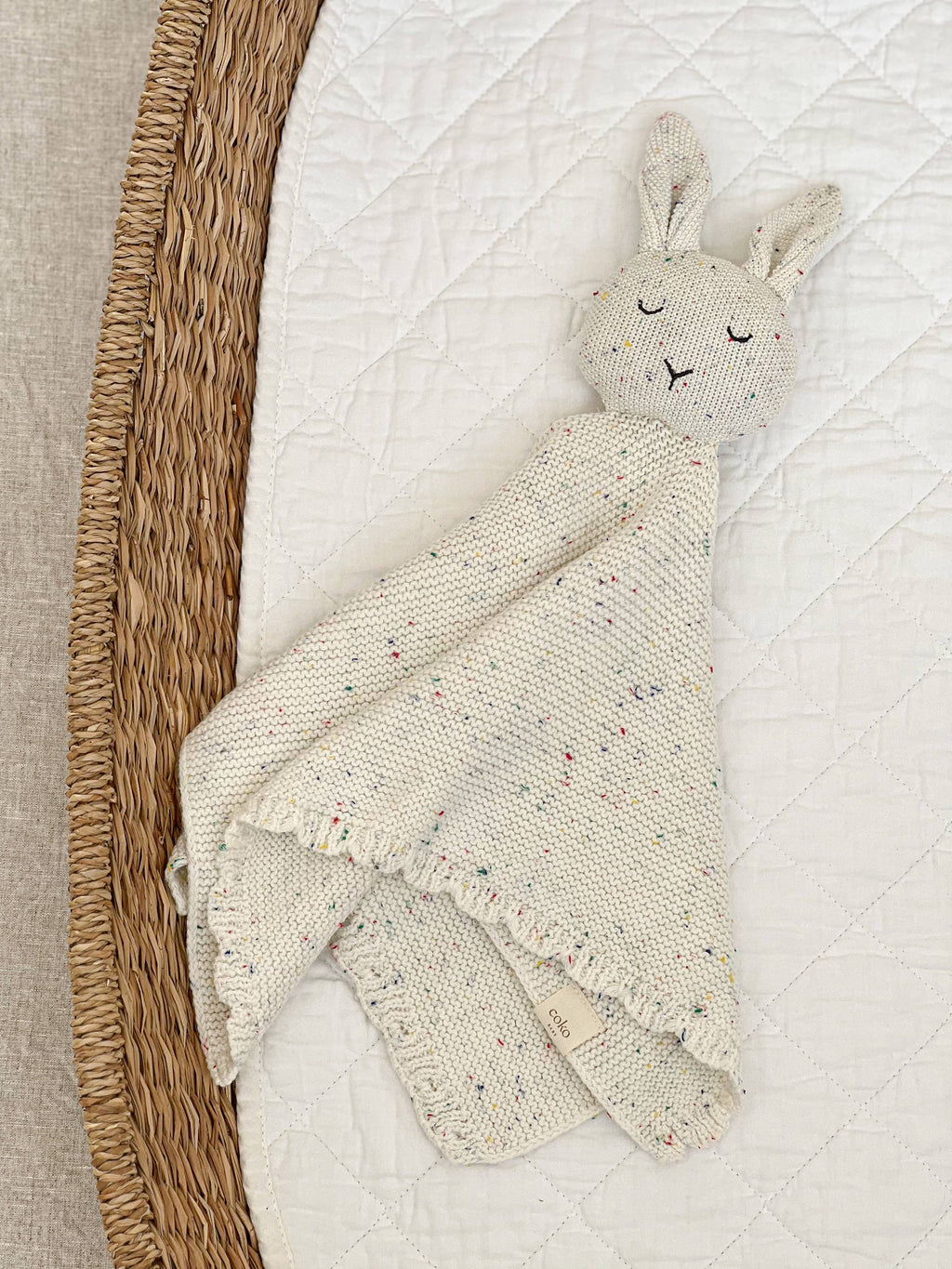 Heirloom Bunny Comforter | Milk