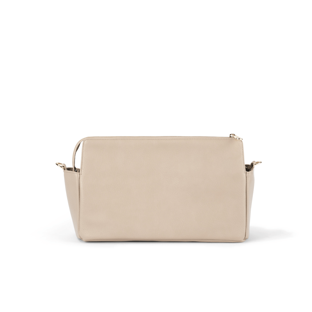 OiOi Multitasker Pram Caddy 2.0 - Oat Vegan Leather