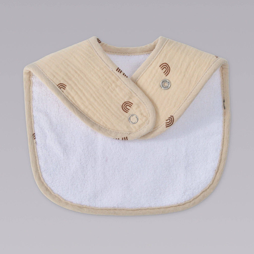 Organic Muslin Baby Bibs | Dusty Dunes 5 Pack