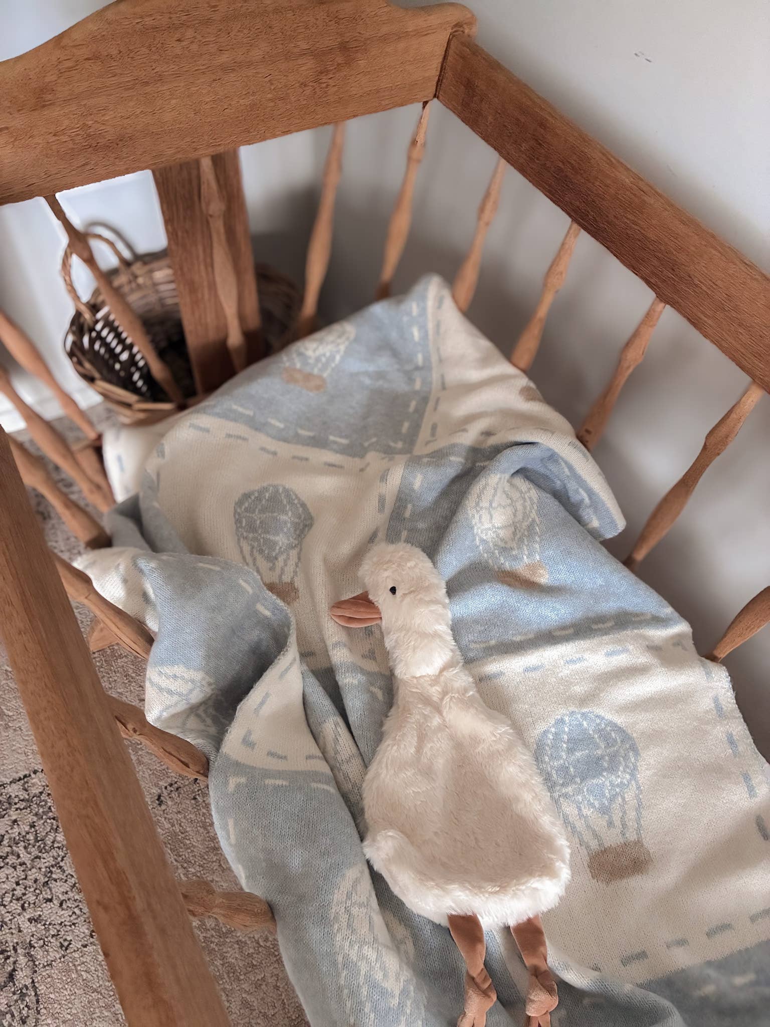 Up and Away Knitted Blanket