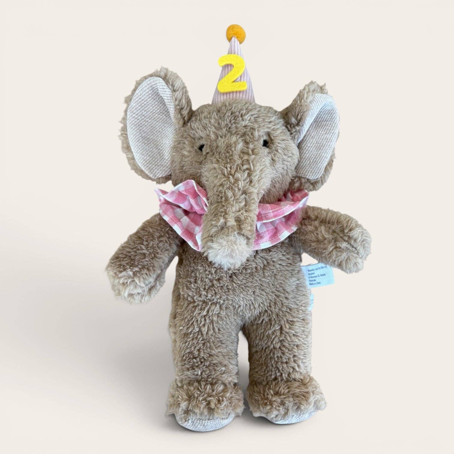 Priscilla Party Elephant | Milestone Keepsake Soft Toy