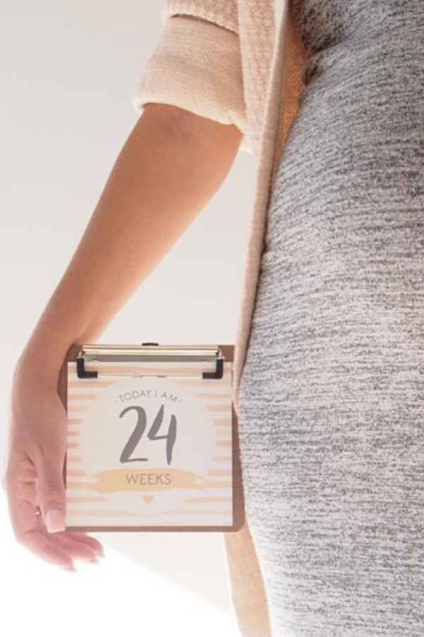 Pregnancy Milestone Cards + Clipboard | Love Story Collection