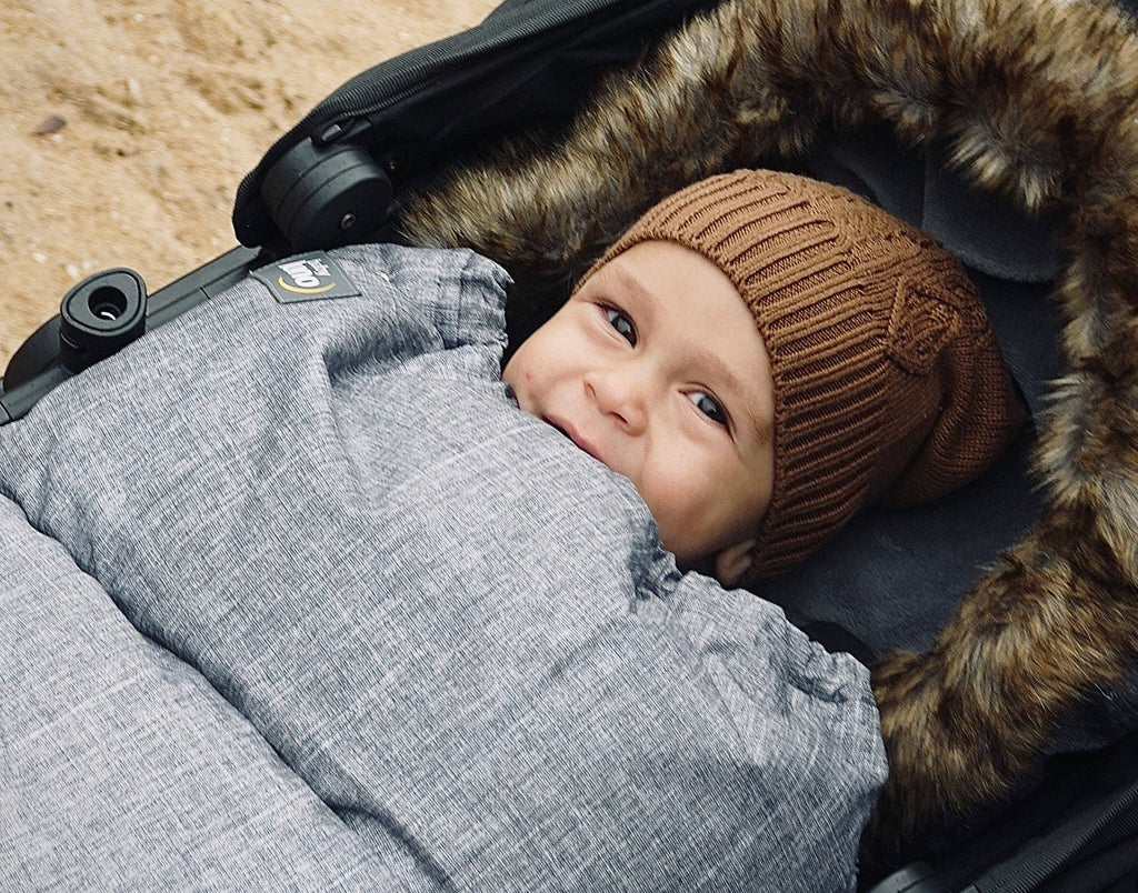 Nordic Footmuff Pram Liner | Chic Grey by Baby Luno
