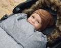 Nordic Footmuff Pram Liner | Chic Grey by Baby Luno