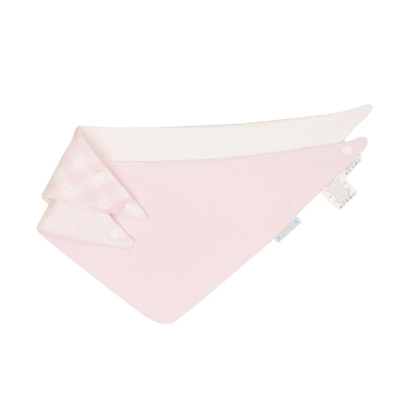 Bandana Bibs 2 Pack - Gingham Pink