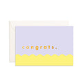 Congratulations | Lilac Ripple - Mini Greeting Card