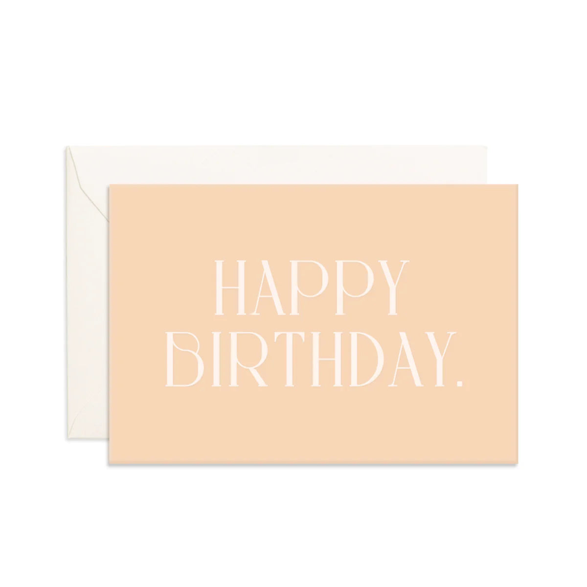 Birthday | Cream - Mini Greeting Card