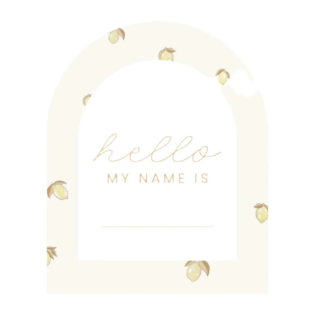 Baby Milestone Cards Lemon & Crème premium baby gift - Baba-lando