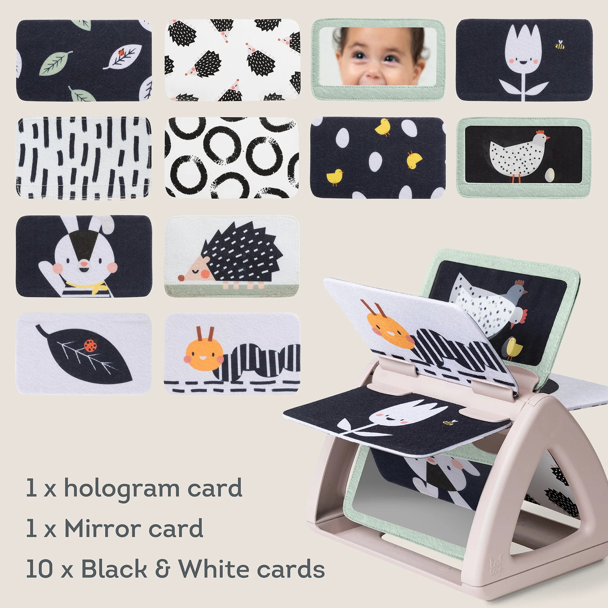 Black & White Spinning Book | Taf Toys